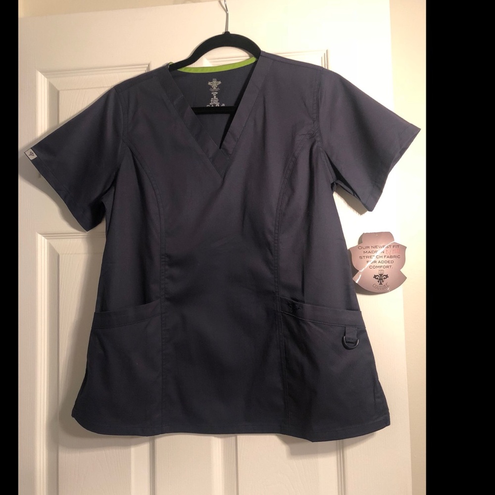 NWT: med couture navy blue scrubs